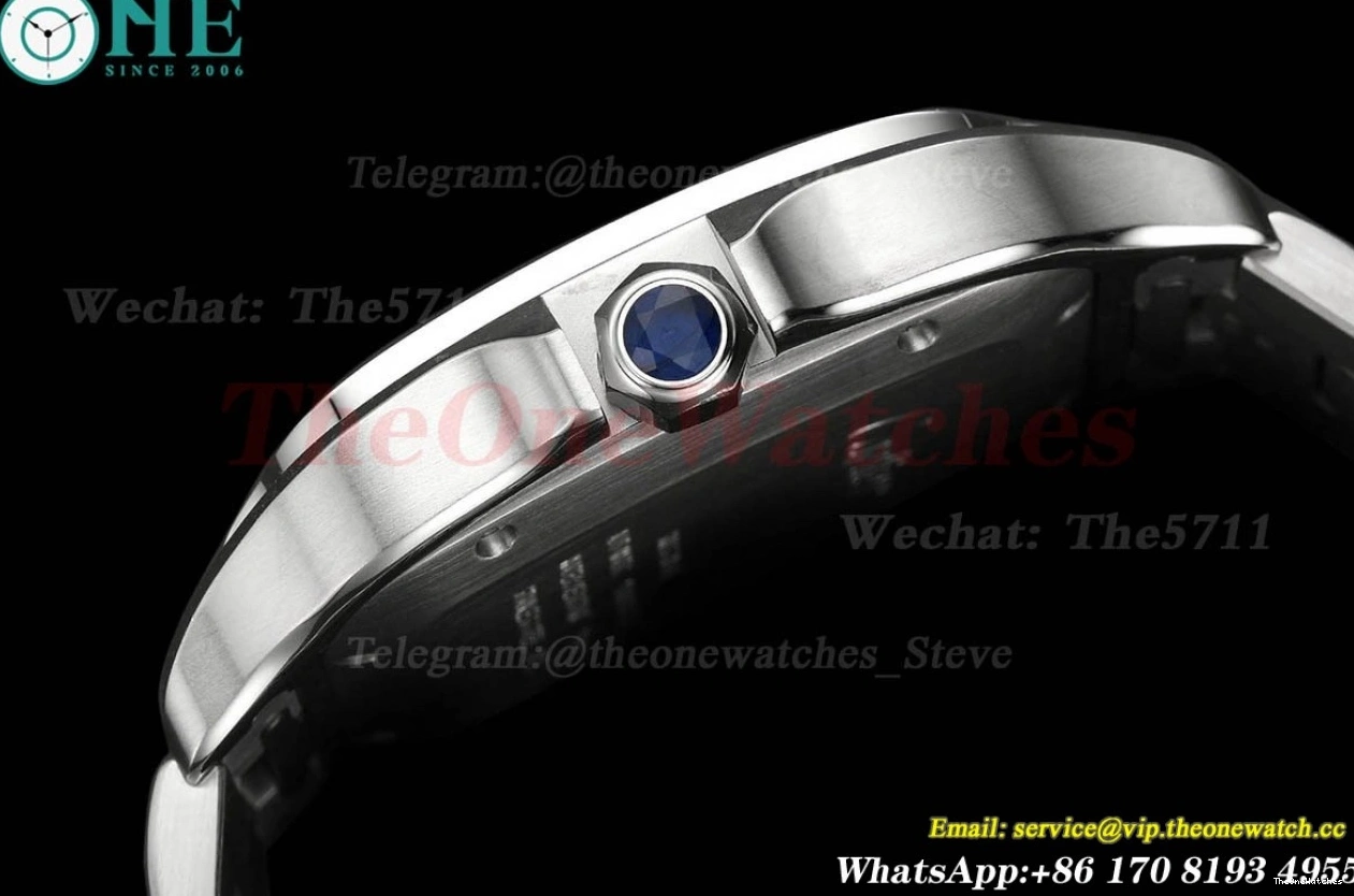 SS Green XL Cartier SS Santos MY9019 BVF De 40mm Dial 1211